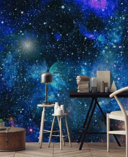 planets and stars wallpaper