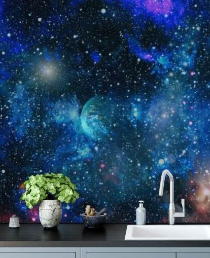 planets and stars wallpaper