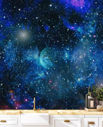 papel de parede planetas e estrelas