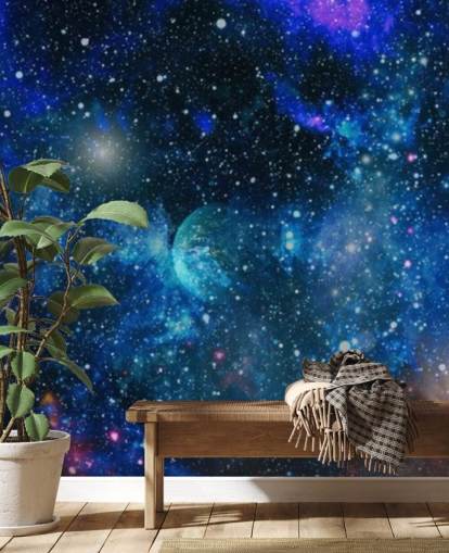 planets and stars wallpaper