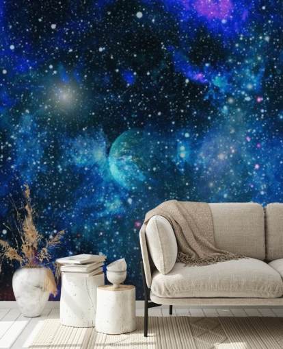 planets and stars wallpaper