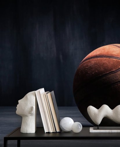 dark basketball wallpaper mural called Vintage Basketball for kids bedrooms, man caves and colleges