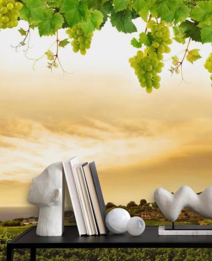 Vineyard by sea and grapevine wallpaper Vineyard by sea and grapevine wallpaper
