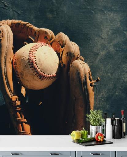 Ball and Mitt Wall Mural 