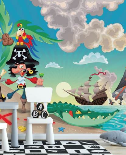 Fondo de pantalla de piratas y cocodrilos Fondo de pantalla de piratas y cocodrilos