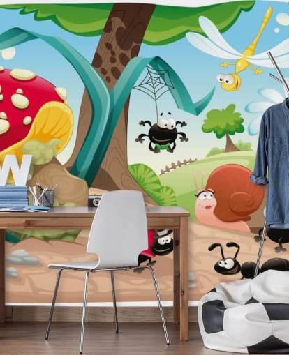 Cartoon Insect Wallpaper