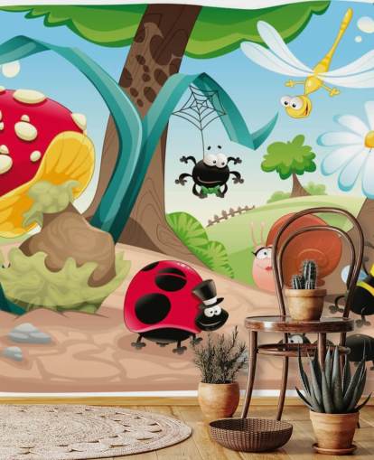 Cartoon Insect Wallpaper