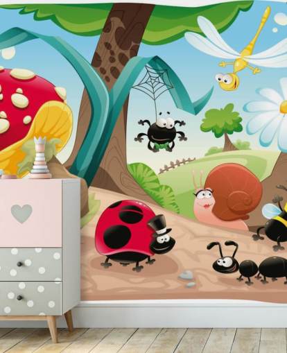 Cartoon Insect Wallpaper
