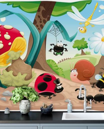 Cartoon Insect Wallpaper