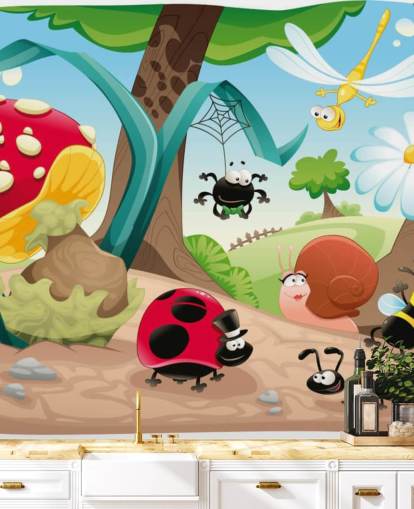 Cartoon Insect Wallpaper
