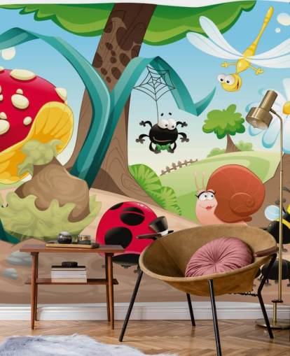 Papel pintado de dibujos animados Papel pintado de dibujos animados