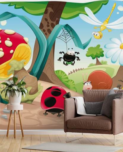 Papel pintado de dibujos animados Papel pintado de dibujos animados