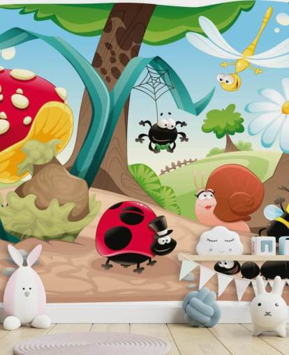 Cartoon Insect Wallpaper
