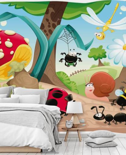 Cartoon Insect Wallpaper