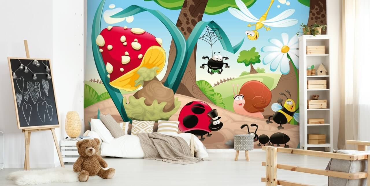 Cartoon Insect Wallpaper