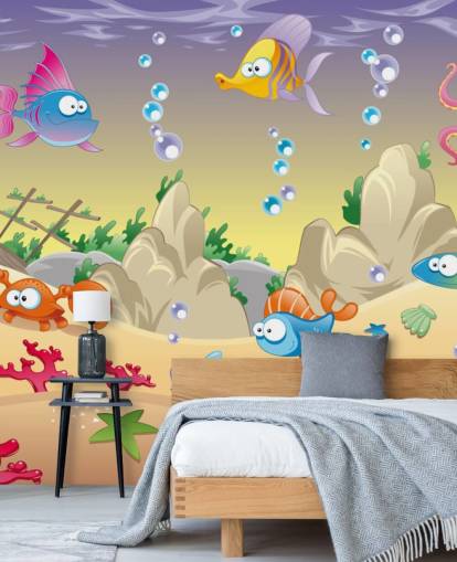 Cartoon Sea Life Wallpaper