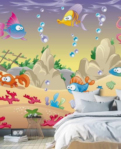 Cartoon Sea Life Wallpaper