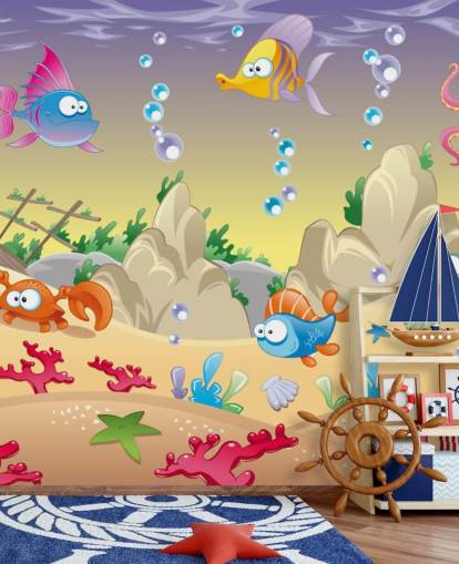 Cartoon Sea Life Wallpaper