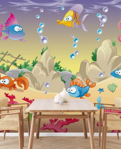 Fondo de pantalla de dibujos animados de Sea Life