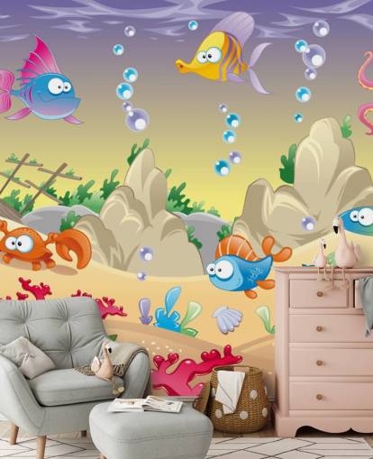 Sarjakuva Sea Life Taustakuva