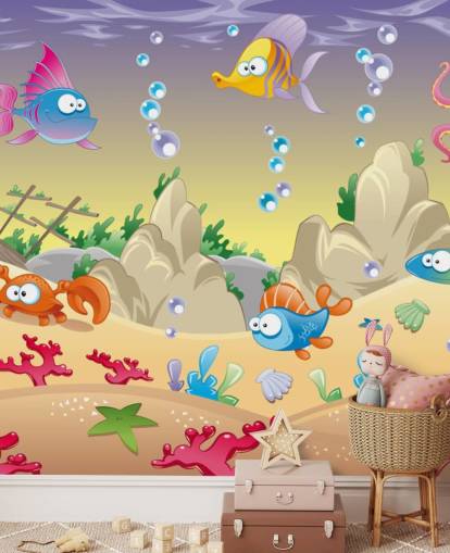 Cartoon Sea Life Wallpaper