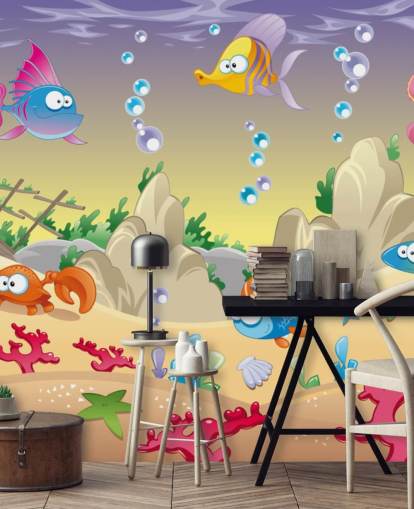 Fondo de pantalla de dibujos animados de Sea Life