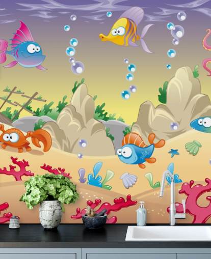 Cartoon Sea Life Wallpaper