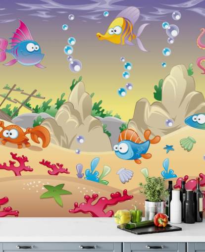 Cartoon Sea Life Wallpaper Cartoon Sea Life Wallpaper