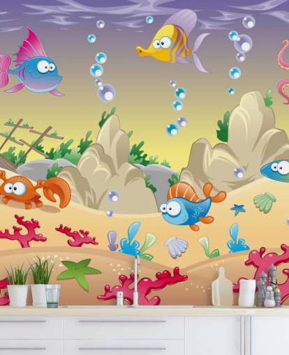 Cartoon Sea Life Wallpaper Cartoon Sea Life Wallpaper