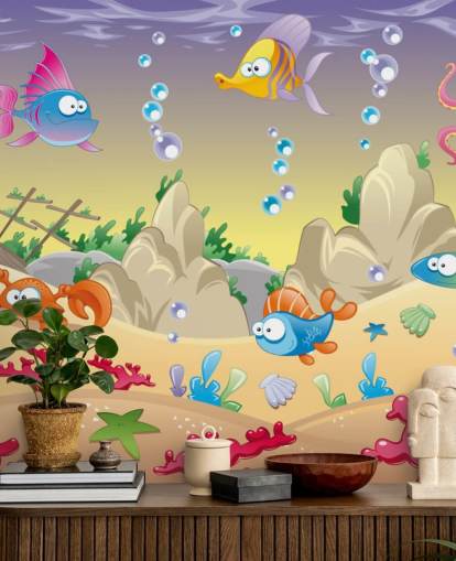 Cartoon Sea Life Wallpaper