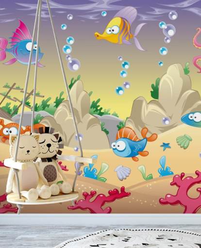 Fondo de pantalla de dibujos animados de Sea Life
