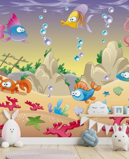 Sarjakuva Sea Life Taustakuva