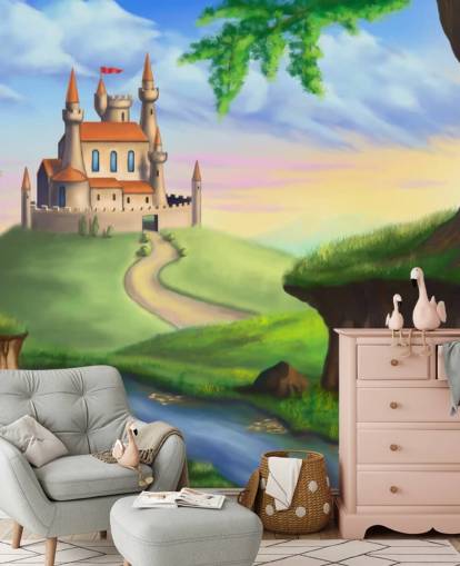 Fairy Tale Castle Bakgrund