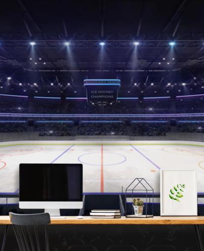Eishockey-Arena-Lichter Tapete