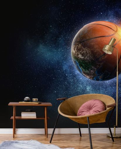 Basketball Verden Baggrund Mural Basketball Verden Baggrund Mural