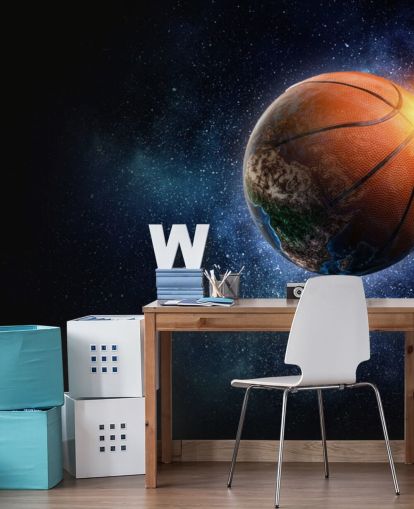 Basketball World Wallpaper Mural