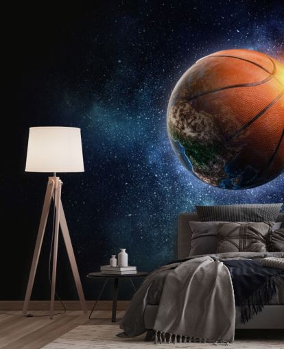 Basketball Verden Baggrund Mural