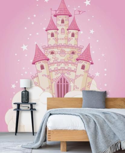 Papel de parede Pink Castle Papel de parede Pink Castle