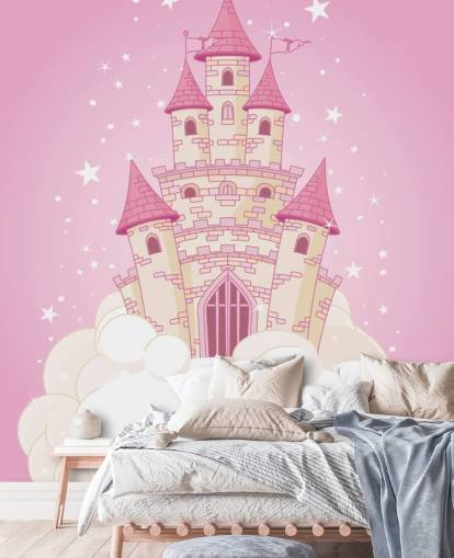 Carta da parati Pink Castle Carta da parati Pink Castle