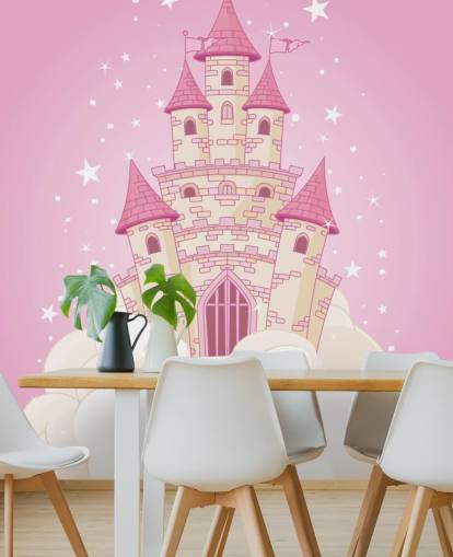 Carta da parati Pink Castle