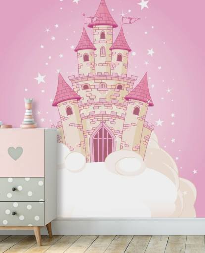 Papel Pintado Castillo Rosa