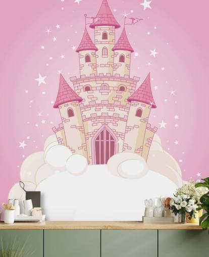 Carta da parati Pink Castle
