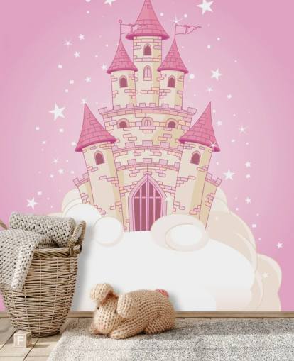 Papier Peint Château Rose