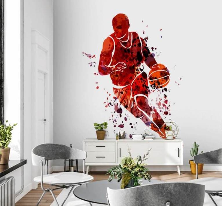 Wall Mural Basketball Ball 