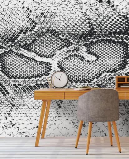 Black and White Snake Print Black and White Snake Print