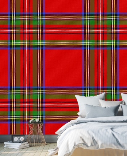 papel de parede tartan vermelho, verde e amarelo papel de parede tartan vermelho, verde e amarelo