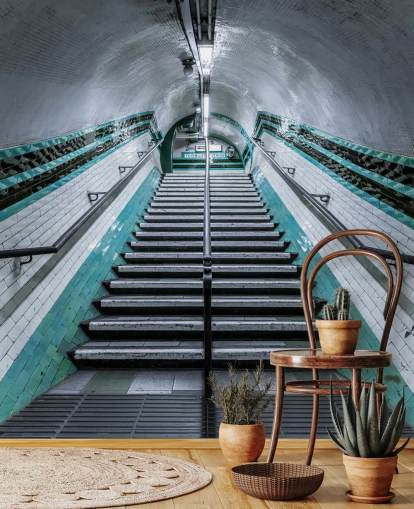 3D Up We Go Underground Mural