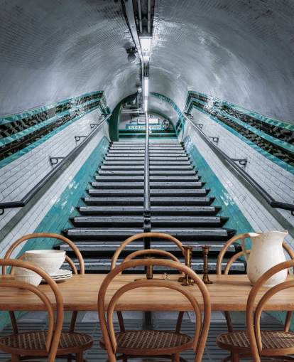 3D Up We Go Underground Mural