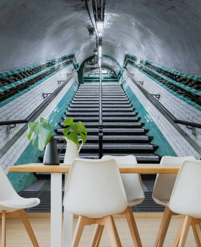 3D Up We Go Underground Mural