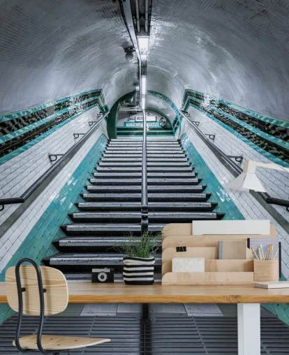 3D Up We Go Underground Mural